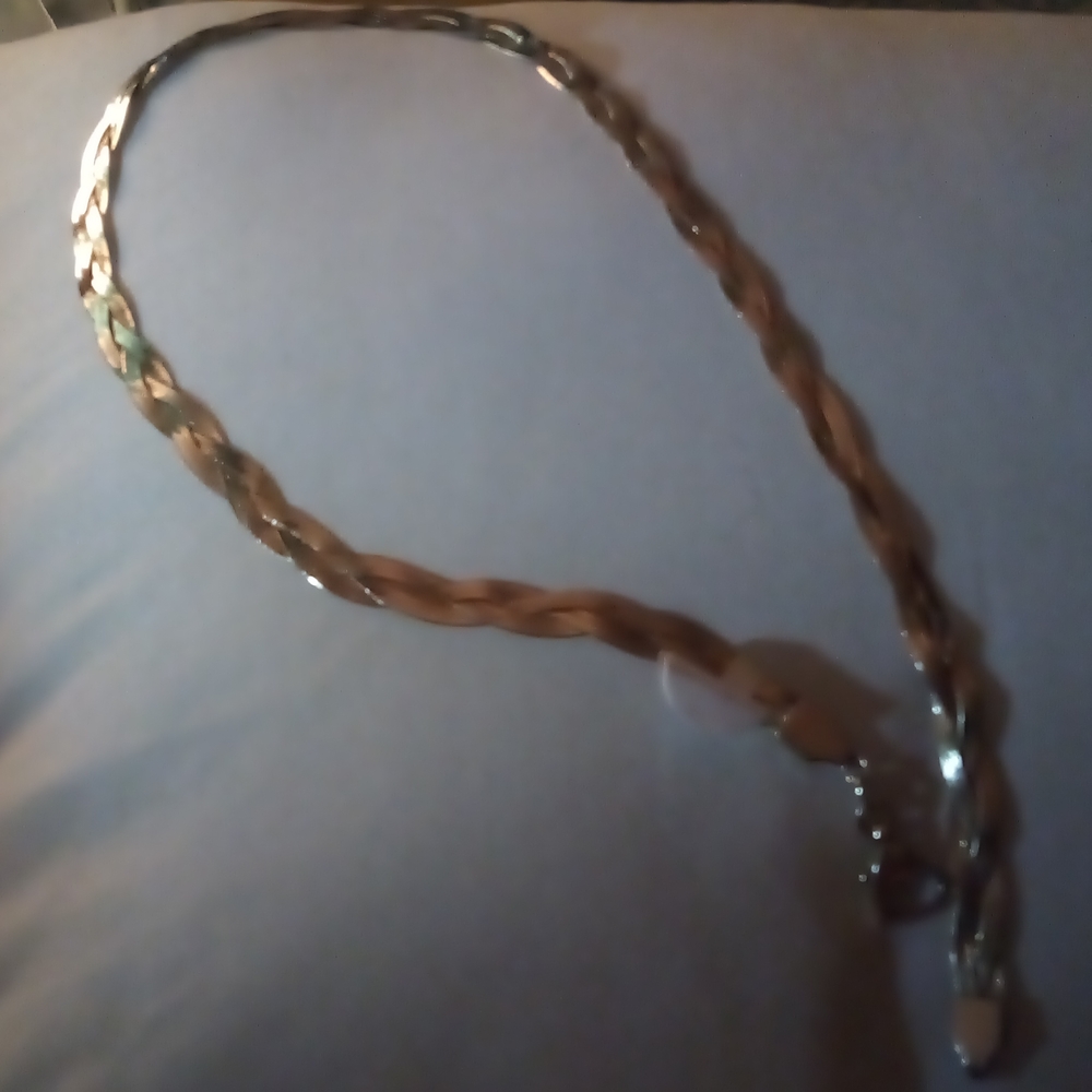 Tri twisted Sterling Silver vermeil chain